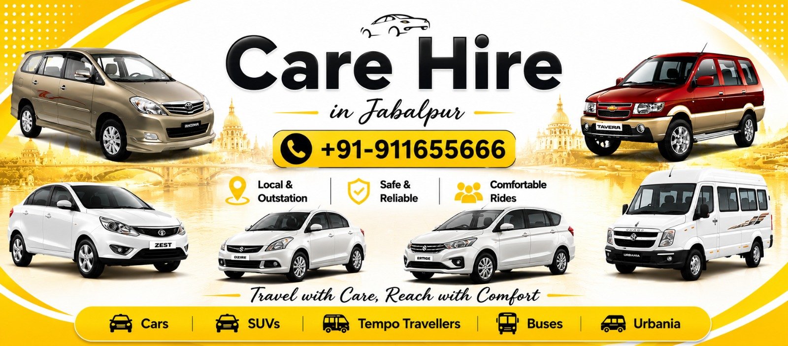 Car hire in Jabalpur